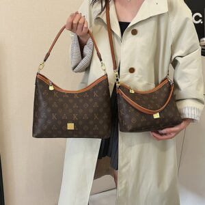 Vintage-Inspired PU Tote For Women – Crossbody Shoulder Bag With Zipper Closure, Spacious Interior Pockets, Elegant