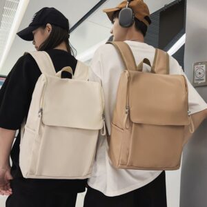 New Korean-style High Student Soft Leather Fashionable Versatile Large-capacity Laptop Backpack, School Bag Trend