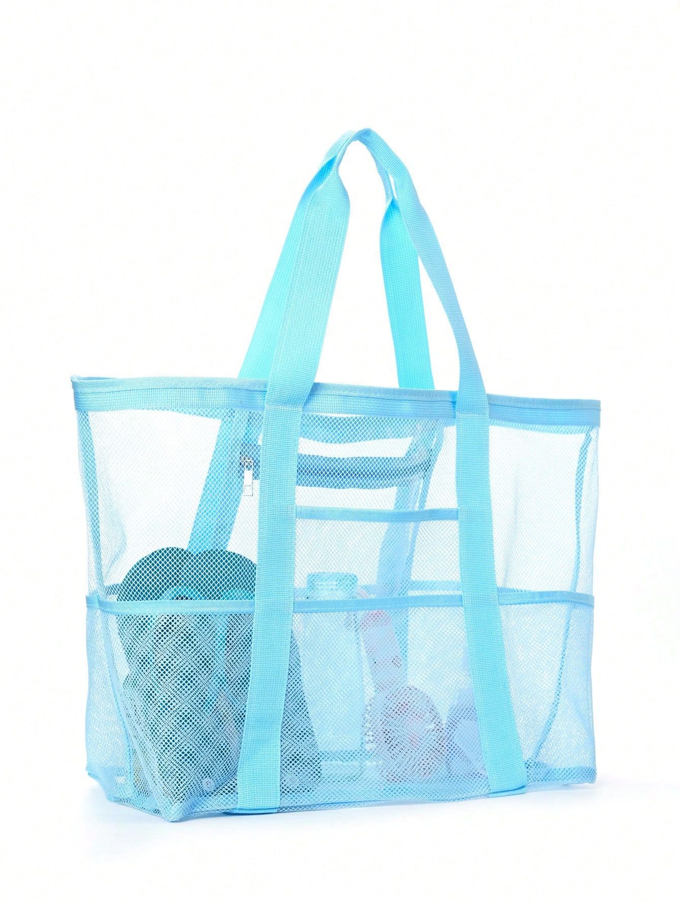 Large Capacity Toy Mesh Swimming Multifunctional Travel Handheld Single Shoulder Beach Swimsuit Storage Bag - Image 15