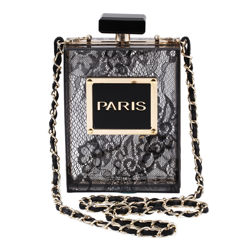 2020 New Transparent Acrylic Vertical Square Single Shoulder Crossbody Party Dress Evening Bag For Women - Image 2