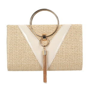 2026 New Woven Evening Large Capacity Women’s Makeup Bag Handbag