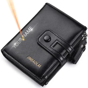 Short PU Leather Double Zipper Hasp Purses Card Holder Coin Pocket Vintage High Quality Men Wallets 250701