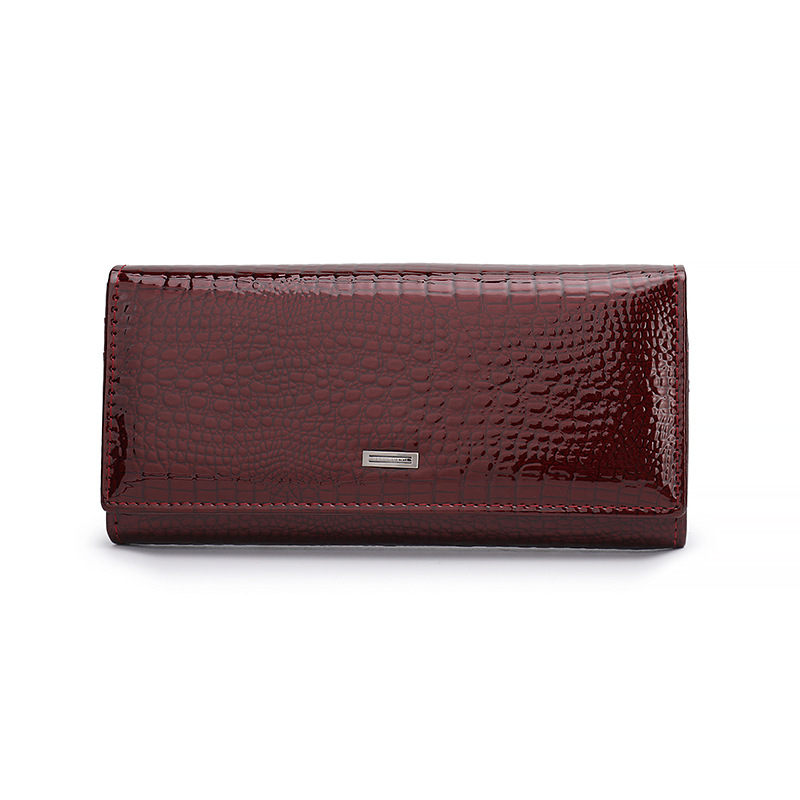 Fashion Magnetic Zippered Women's PU Leather Wallet (Long Version) - Image 7