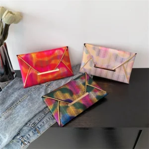 Women Dinner PU Ladies Clutch Fashion Banquet Hand Dress Evening Bag Y Phone Bags Colorful Envelope Purse 250616