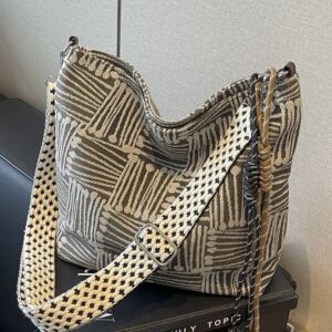 Korean Style Cloth 2026 New Women’s Large Capacity High-end Wide Strap Single Shoulder Crossbody Niche Autumn Winter