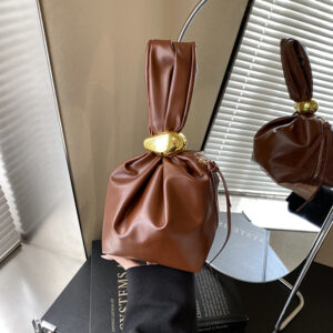 High-end Niche Unique Small For Women Autumn Winter 2026 New Pleated Mini Bucket Bag