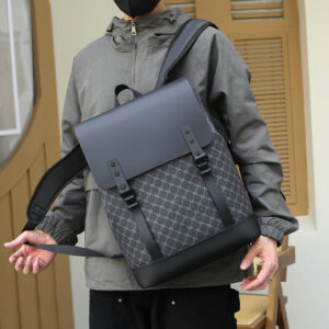Modern Unisex Business Backpack – 35L Anti-Theft Laptop Bag With Ergonomic Shoulder Straps & Premium PU Exterior