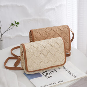Bags The Same Style As Summer Straw Women’s Simple Woven Crossbody Bag Fashionable And Stylish One Shoulder Handbag