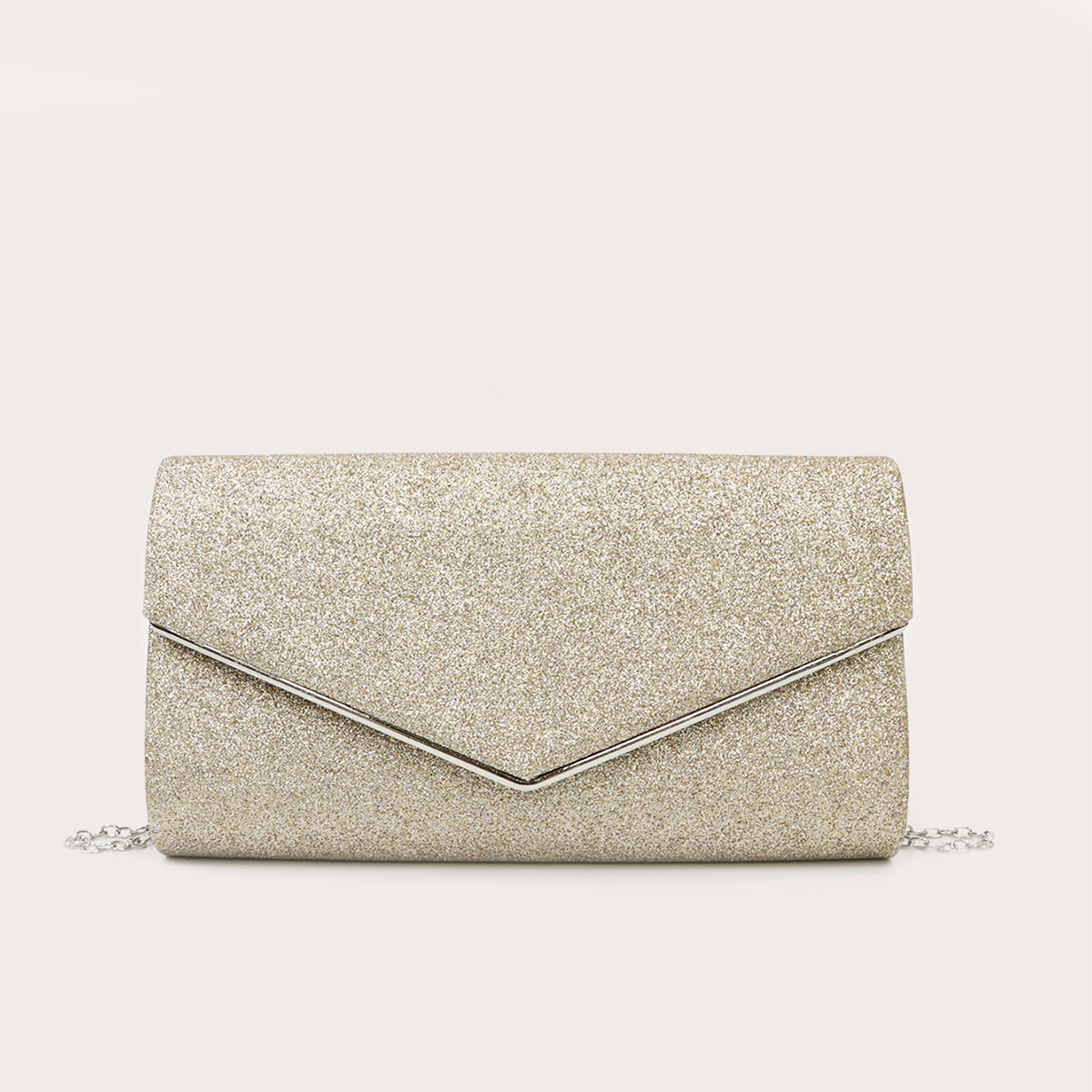 New Shiny Metal 70% Off Clutch Shoulder Crossbody Dress Evening Bag - Image 6