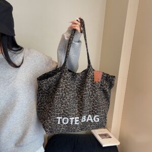 Canvas Korean Niche Schoolbag Portable Large-capacity Women’s Shoulder Tote Bag Versatile