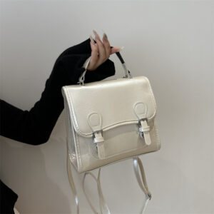British Fashion For Women 2026 Korean College Style Double Buckle High-end Small Backpack