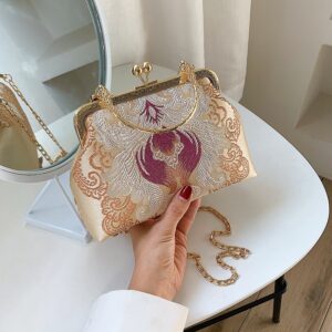 Chinese Embroidered Cheongsam For Women, Elegant Handbag, Ancient Style Small Bag, Handheld Bag