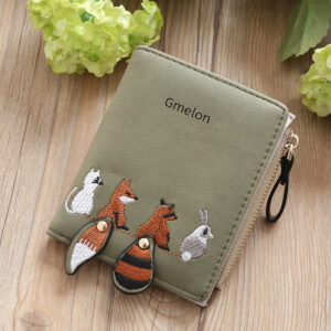 New Women’s Short Student Korean-style Cute Fresh Folding Mini Trendy Personalized Coin Wallet