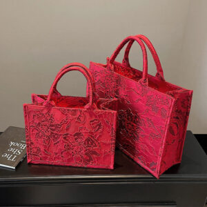 Chinese-style Embroidered Handbag For Women, 2026 New Model, Red Large-capacity Tote Bag, Wedding Gift, Bridal Bag