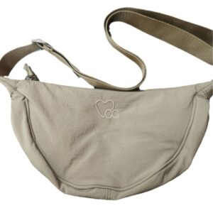 Embroidered Dumpling Bag Crossbody Small Exquisite Shoulder Simple Fashion Sweet Heart-shaped Trendy Cool Girl