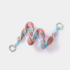 Light blue with pink and