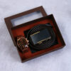 3-piece set coffee color: belt