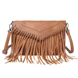 Tassel Casual Trendy Women’s Hong Kong Style Envelope Ladies Shoulder Crossbody Small Bag