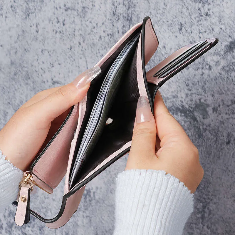New Korean Style Fashion Wallet Short Multi-Card Slot Simple Coin Purse Women's Bag - Image 3