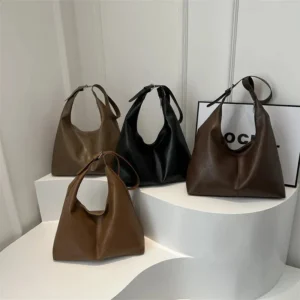 PU Material Fashionable WOMENS Large Capacity Daily Commuting Shoulder Bag Simple And Casual Handbag 240816
