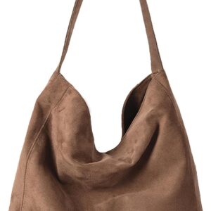 Handbag Women Large, Faux Suede Elegant Tote Women, Fashionable Shoulder Bag For Leisure, Work, Travel
