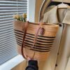 Khaki Black Pinstripe Woven