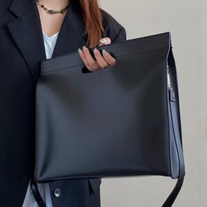 for Women Simple Briefcase Tote Laptop Office Commute Document Niche Handbag Shoulder Crossbody Large Bag