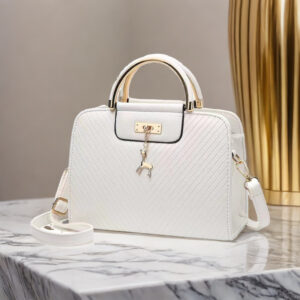 Small Square Pu Women’s Solid Color Handbag Messenger Shoulder Bag Fashion