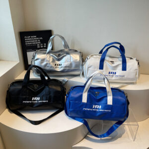Large Capacity Fitness Dry And Wet Separation Sports Handbag Trendy Soft Leather Texture Messenger Boarding Travel Bag