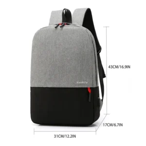 À Dos D’affaires Étanche Homme, Cartable De Chargement USB Multifonctionnel, Grande Capacité, Oxford Grill, Sac Pour