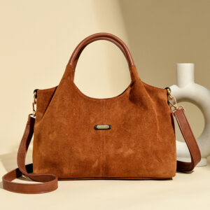 Fashionable Suede High-end Handbag, Simple Tote Bag, Versatile Crossbody Bag