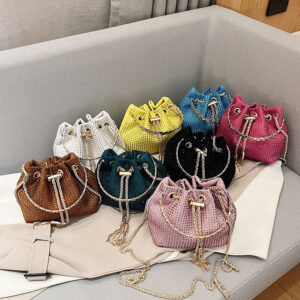 This year’s popular rhinestone handbag 2026 new fashion versatile tassel chain texture trendy shoulder crossbody bag