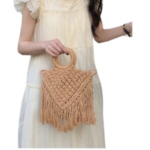 New Tassel Woven Style Crossbody Handbag Dual Purpose Summer Vacation Women’s Bag