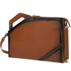 handbag street shoulder men’s retro clutch bags crazy horse handbags