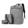 Gray [Computer bag three-piece