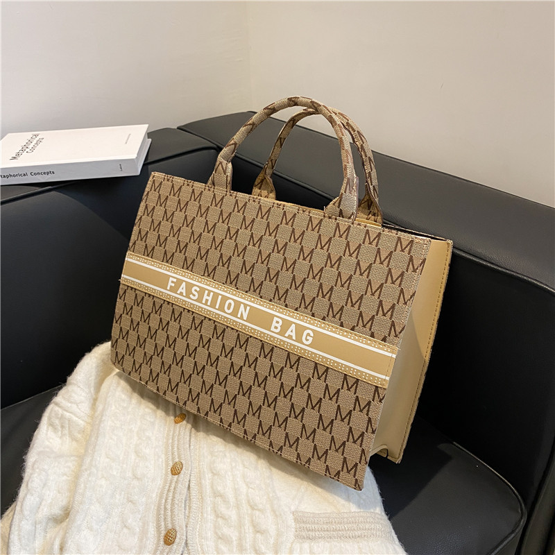 Women's Minimalist Handbag Autumn Canvas Letter Stylish Retro Fashion Casual Personalized Bag - Image 8