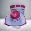 Hat Bag Set Rose Red and White