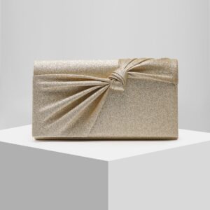 Ladies’ Pleated Shiny Banquet High-end Evening Dress Bag, Handbag, Wedding Gift Bag