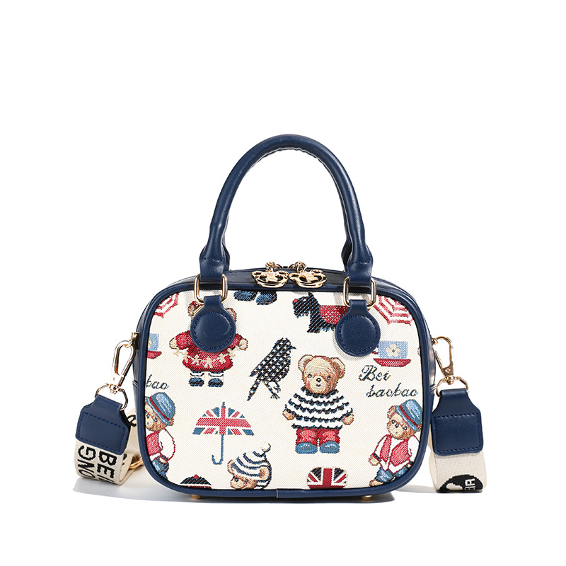 North Bags Authentic Bear Embroidered Crossbody Women's Trendy Shoulder Bag High Quality - Image 8