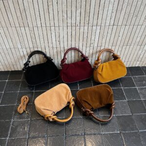 Fashion Pleated For Women 2026 New Trend Retro Handbag Korean Version Niche Shoulder Crossbody Bag