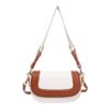 White with brown