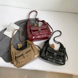 Stylish Large Capacity Vintage PU Tote For Women Men – Lightweight, Durable & Multi-Functional With Zipper Closure