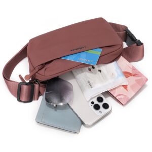 Minimalist Solid Color Oxford Waist Fanny Pack Unisex Multi Pocket Adjustable Strap Lightweight Crossbody Chest