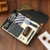 Black 1-piece set: belt wallet