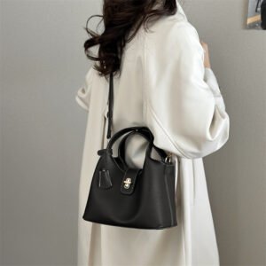 Unique Lychee-patterned Basket For Women, 2026 New Stylish Hand-held Bucket Bag, High-end Shoulder And Crossbody Bag