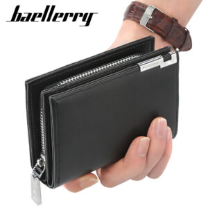 Bags New Men’s Short Fashion Casual Accordion Card Holder Large Capacity Zipper Wallet Wholesale