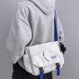 Men’s Trendy Brand Crossbody Large Capacity Japanese Style Workwear Messenger Bag for College Students Women’s Shoulder