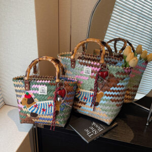 2026 New Handmade Straw For Women, Large Capacity Versatile Handheld Bask, Fashionable And Textured Commuting