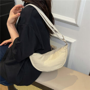 Casual Versatile Single Shoulder Crossbody For Women, New Bag, Lightweight Simple Dumpling Bag