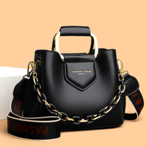 Women’s 2026 New Bucket Trendy Korean Shoulder Handbag Chain Commuter Crossbody Fashion Bag